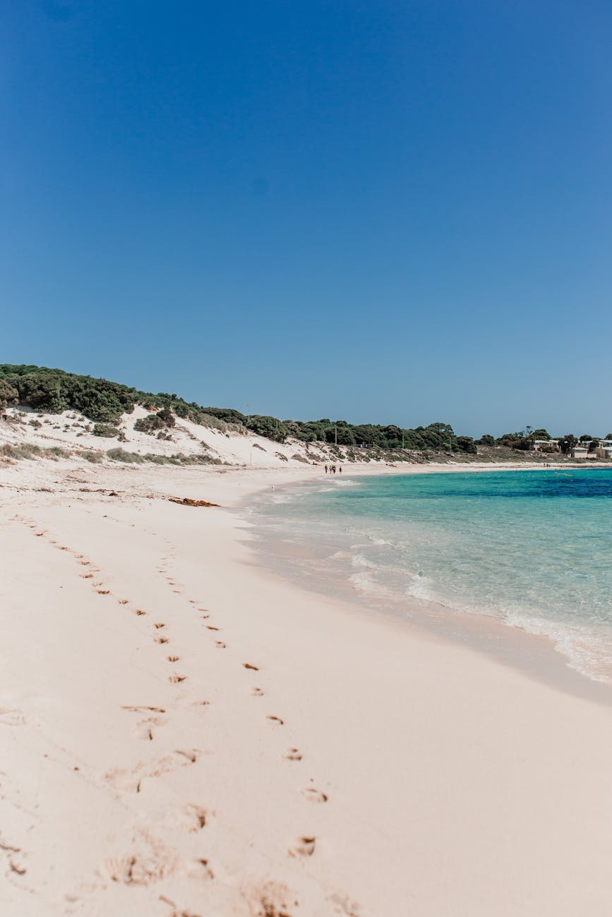 footprints on the sand